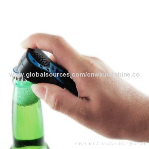 Guitar Bottle Opener Novelty Mini Portable Speaker, 3.7V, 120mAh, 3.5mm Audio Jack